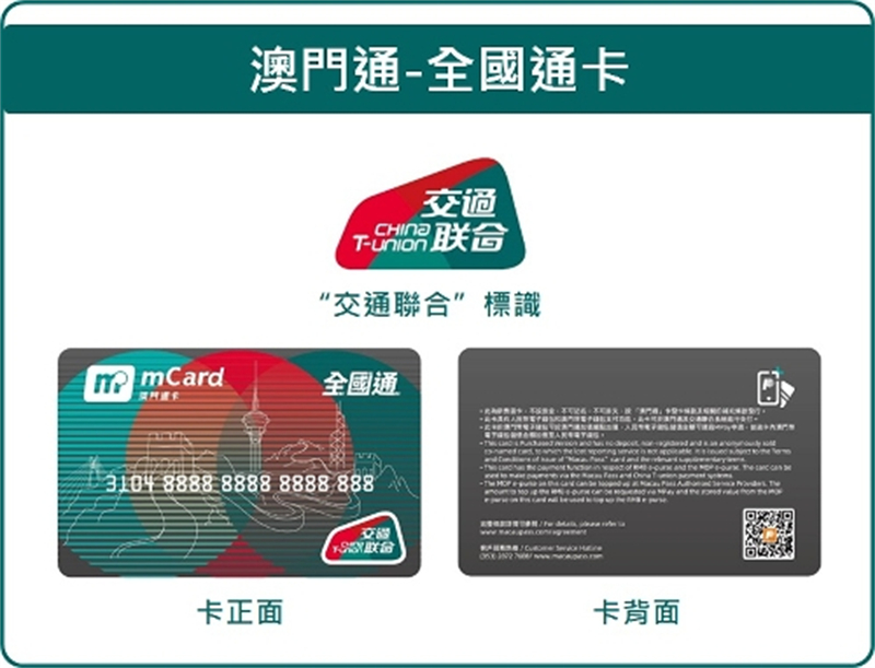 “澳門通—全國通”卡樣式。澳門特別行政區(qū)政府交通事務(wù)局供圖